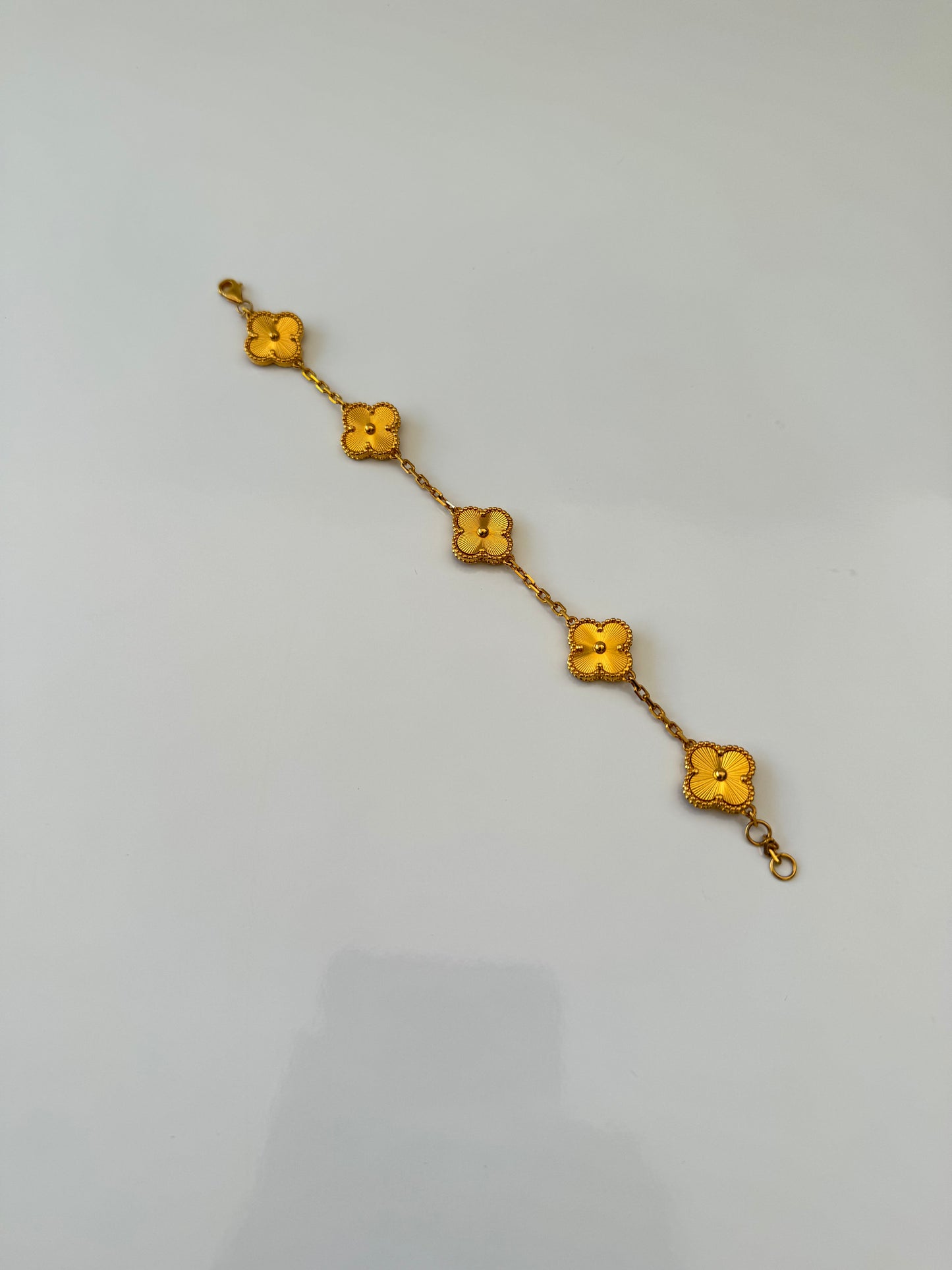Pulsera de trebol 18 K