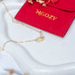 Esencia™  collar de acero inoxidable con baño de oro