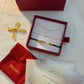 Aurora Rosa™ Set Exclusivo de Plata 925 con Brazalete Chapado en Oro