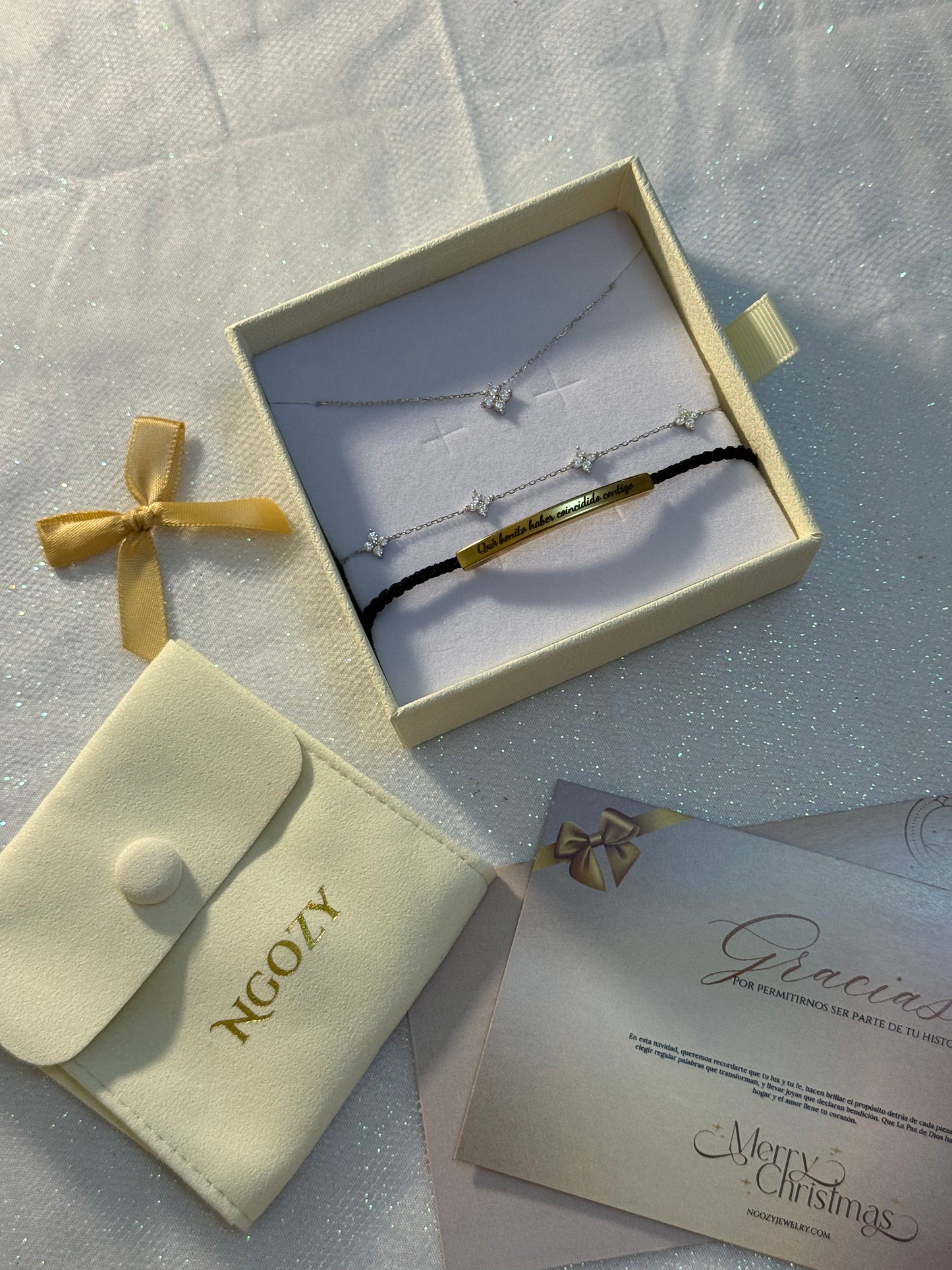 Aurora Rosa™ Set Exclusivo de Plata 925 con Brazalete Chapado en Oro